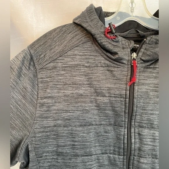 BC Clothing Expedition Heathered Grey Mountain Hooded Jacket Mens LG - Picture 7 of 15